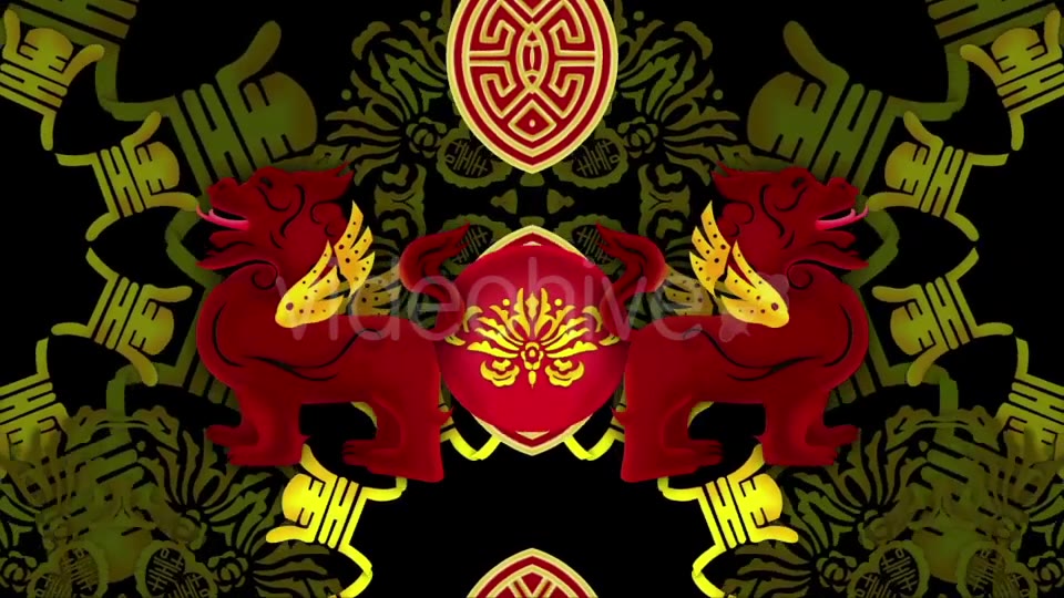 Lion Dance VJ Loop Videohive 19762253 Motion Graphics Image 4