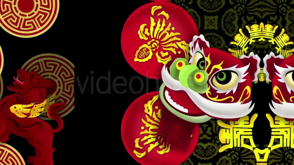 Lion Dance VJ Loop Videohive 19762253 Motion Graphics Image 7