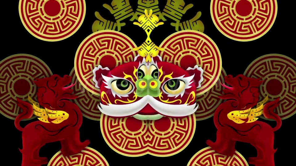 Lion Dance VJ Loop Videohive 19762253 Motion Graphics Image 8