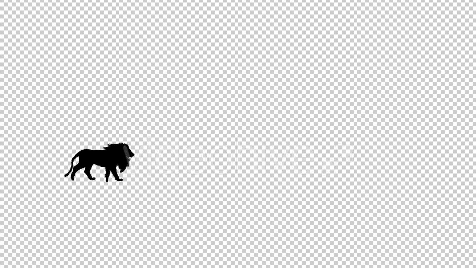 Lion Fast Walk Silhouette Animation Videohive 20475063 Motion Graphics Image 3
