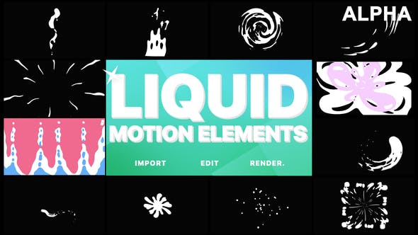 Liquid Motion Elements | Motion Graphics Pack - Download 21612463 Videohive