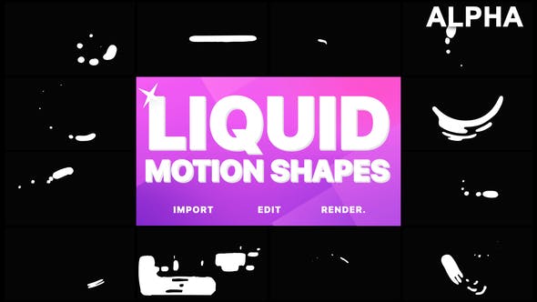 Liquid Motion Shapes | Motion Graphics Pack - Videohive 21633244 Download