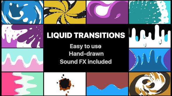 Liquid Motion Transitions Pack | Motion Graphics Pack - 22370311 Download Videohive