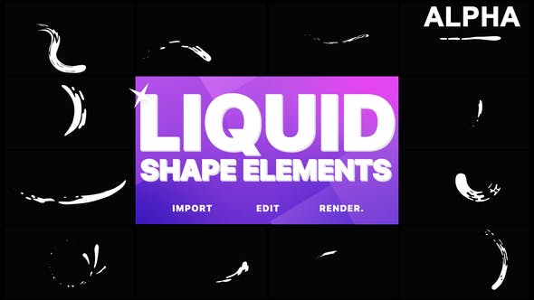 Liquid Shape Elements | Motion Graphics Pack - 21610834 Download Videohive