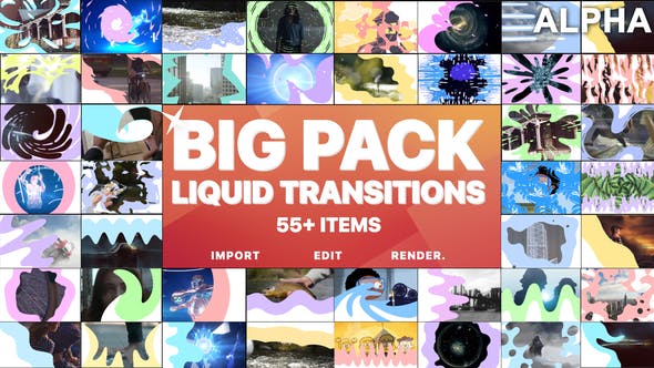 Liquid Transitions Big Pack | Motion Graphics Pack - 23309878 Download Videohive