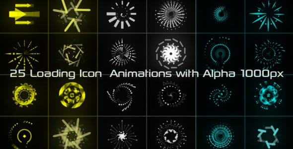 Loading Icon Animations 02 - Download 7713519 Videohive