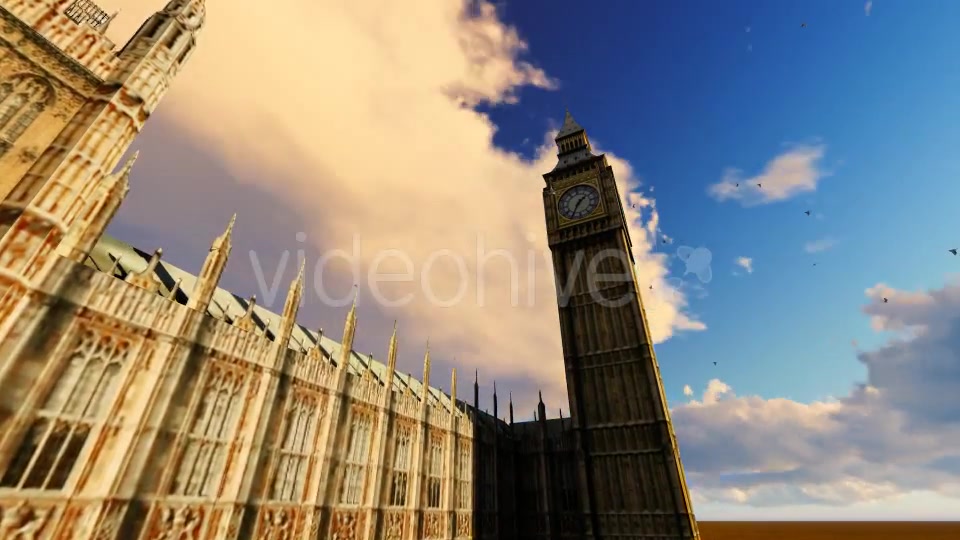 London City and Big Ben Tower Clock Videohive 19501619 Motion Graphics Image 4
