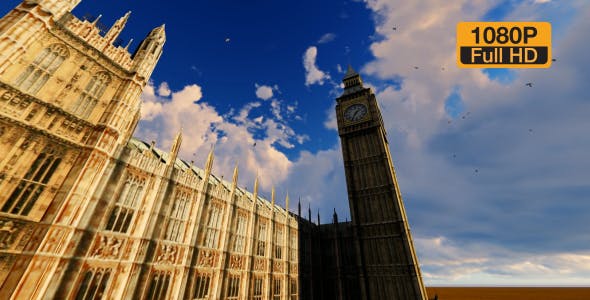London City and Big Ben Tower Clock - 19501619 Videohive Download