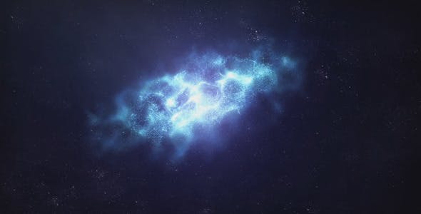 Lonely Blue Galaxy in Space - 8552047 Videohive Download
