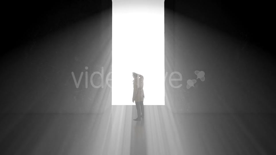 Lonely Businessman Standing in Front of the Huge Gate Videohive 20012955 Motion Graphics Image 7