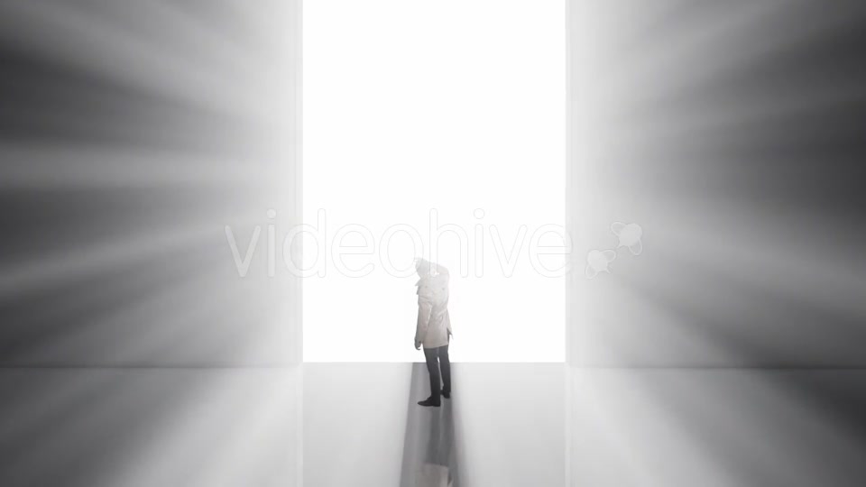 Lonely Man Standing in Front of the Huge Gate Videohive 21497758 Motion Graphics Image 7