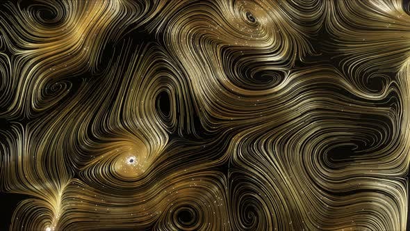 Loop Abstract Gold Round Network Background - Videohive 23249618 Download