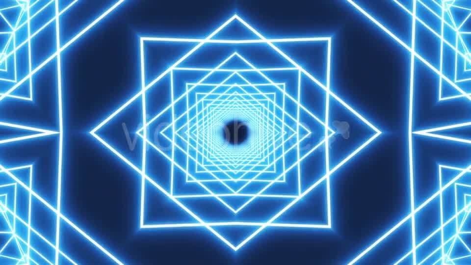 Loop Blue Neon Tunnel Background Videohive 19933334 Motion Graphics Image 10