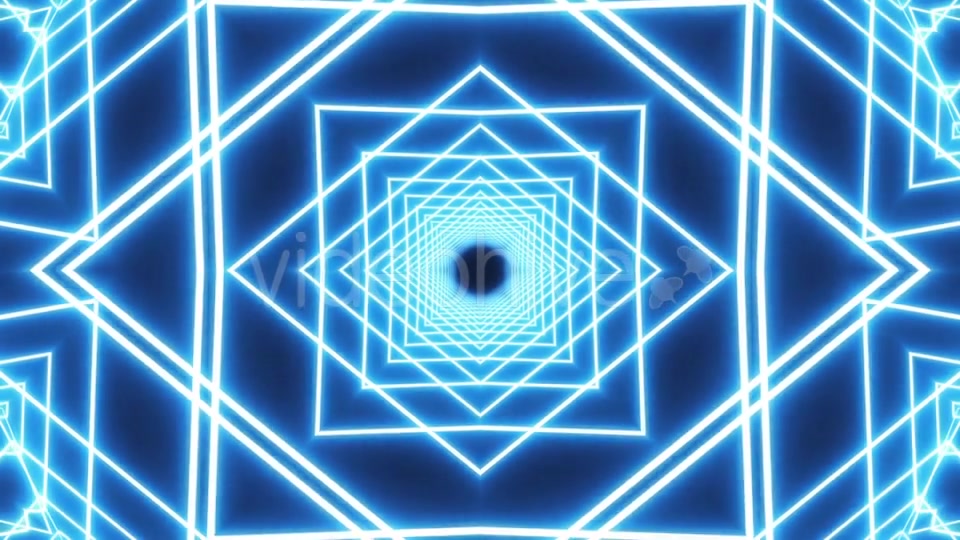 Loop Blue Neon Tunnel Background Videohive 19933334 Motion Graphics Image 4