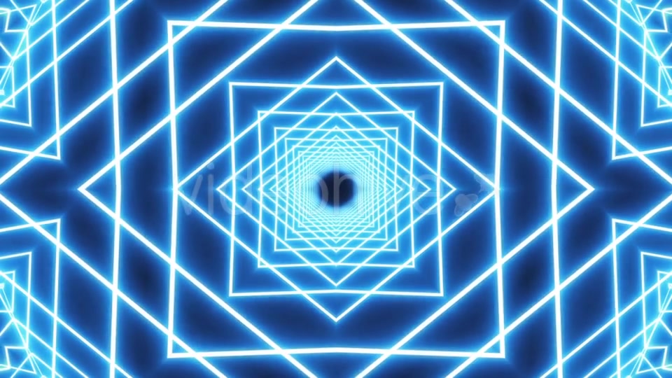 Loop Blue Neon Tunnel Background Videohive 19933334 Motion Graphics Image 6