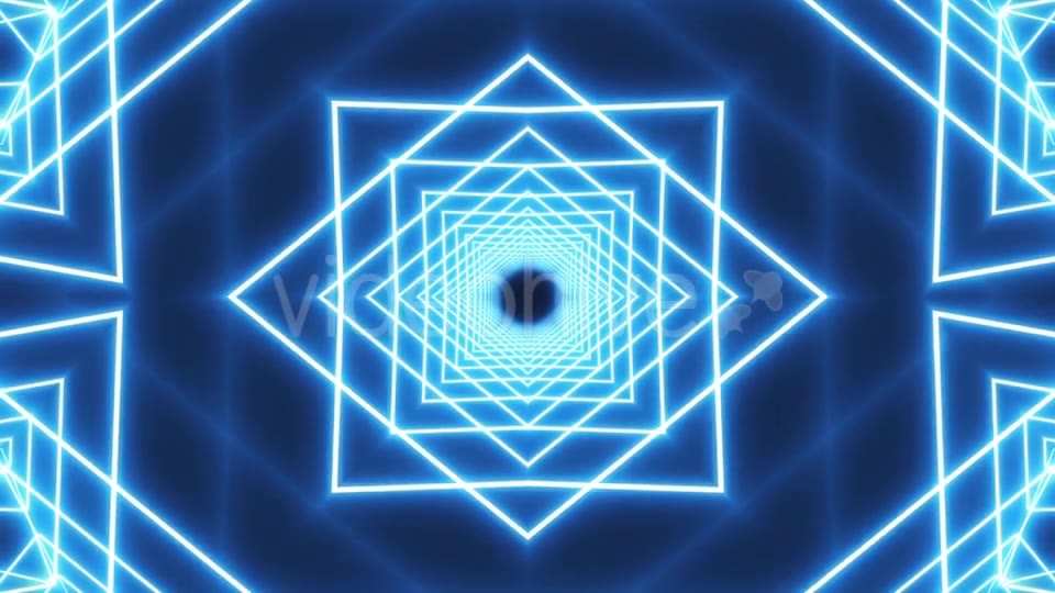 Loop Blue Neon Tunnel Background Videohive 19933334 Motion Graphics Image 7