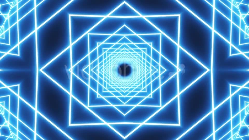 Loop Blue Neon Tunnel Background Videohive 19933334 Motion Graphics Image 8