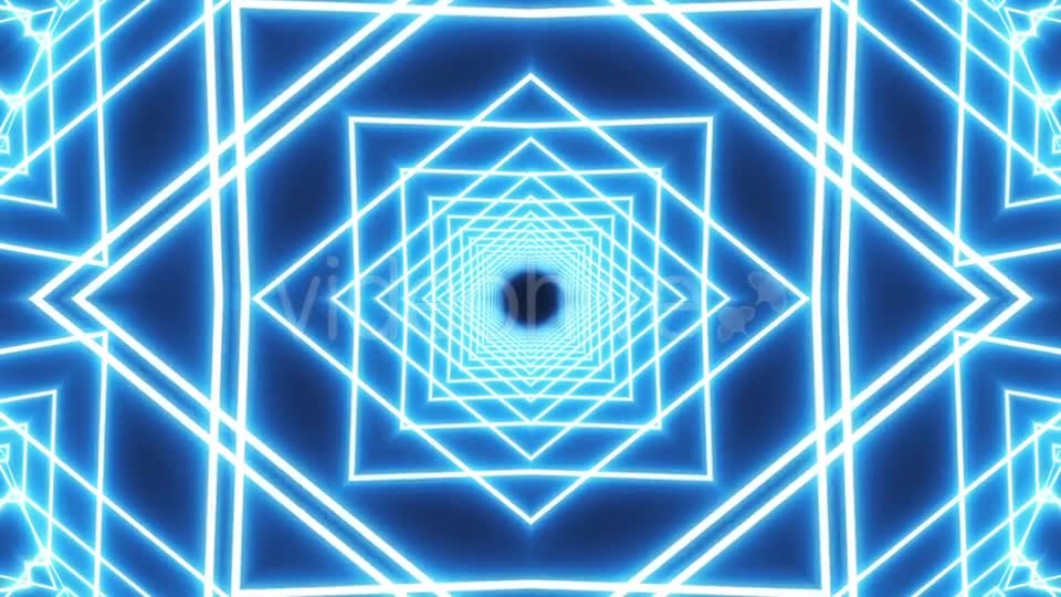 Loop Blue Neon Tunnel Background Videohive 19933334 Motion Graphics Image 9