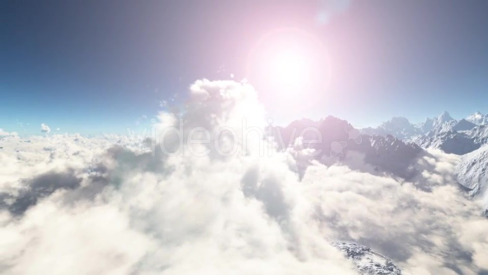 Loop Mountains in Snow and Clouds at Blue Sky Videohive 19540978 Motion Graphics Image 8