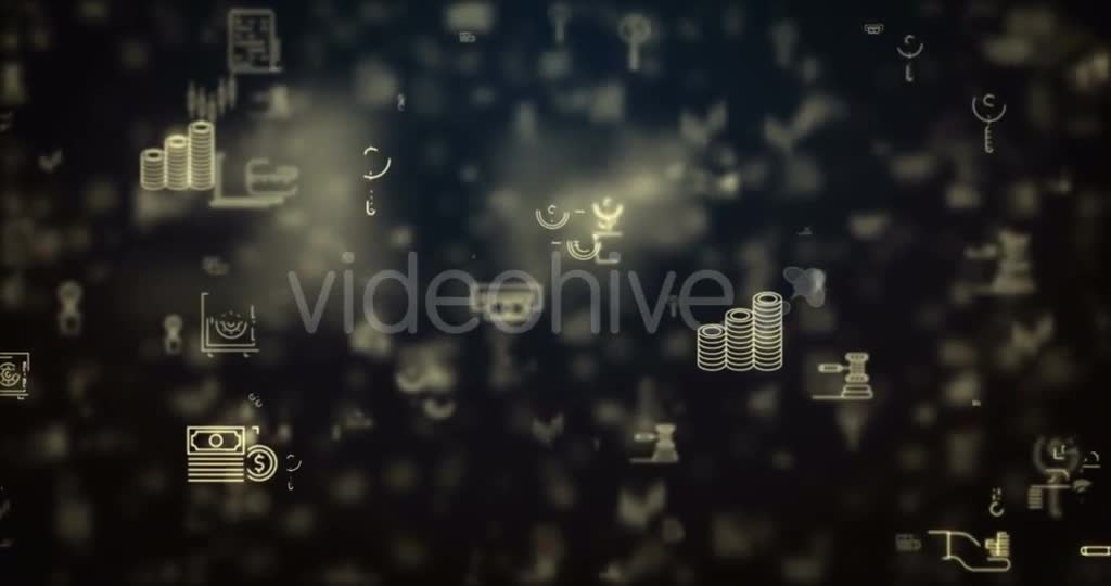 Loop Moved Finance Icons Background Videohive 21426678 Motion Graphics Image 1