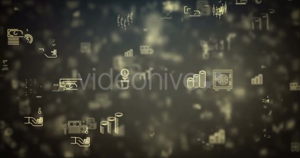 Loop Moved Finance Icons Background Videohive 21426678 Motion Graphics Image 10