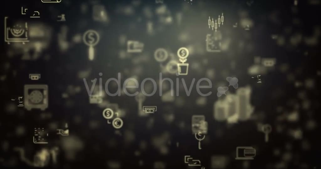 Loop Moved Finance Icons Background Videohive 21426678 Motion Graphics Image 2