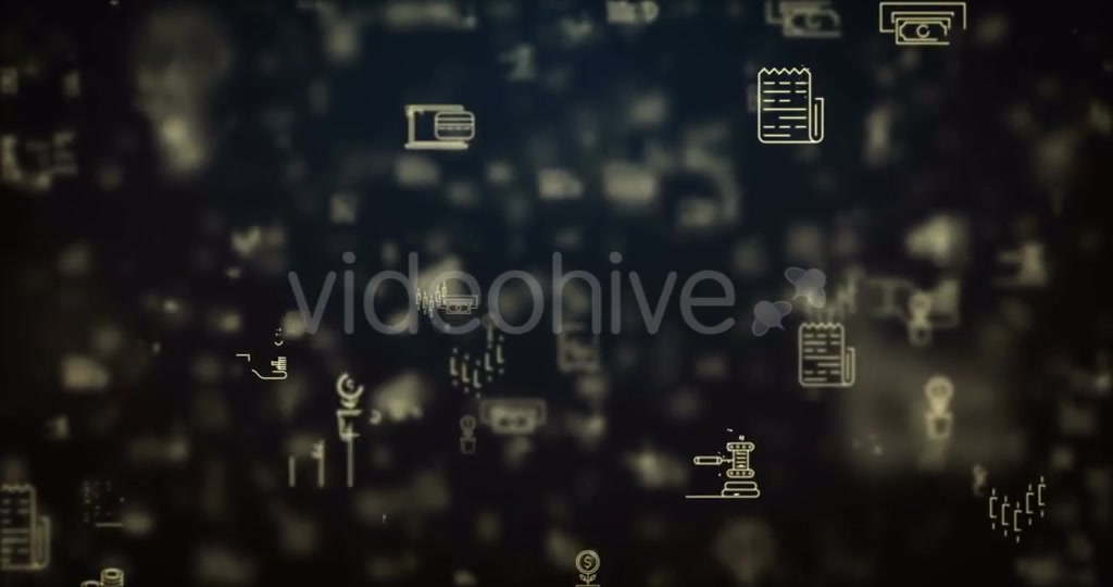 Loop Moved Finance Icons Background Videohive 21426678 Motion Graphics Image 3