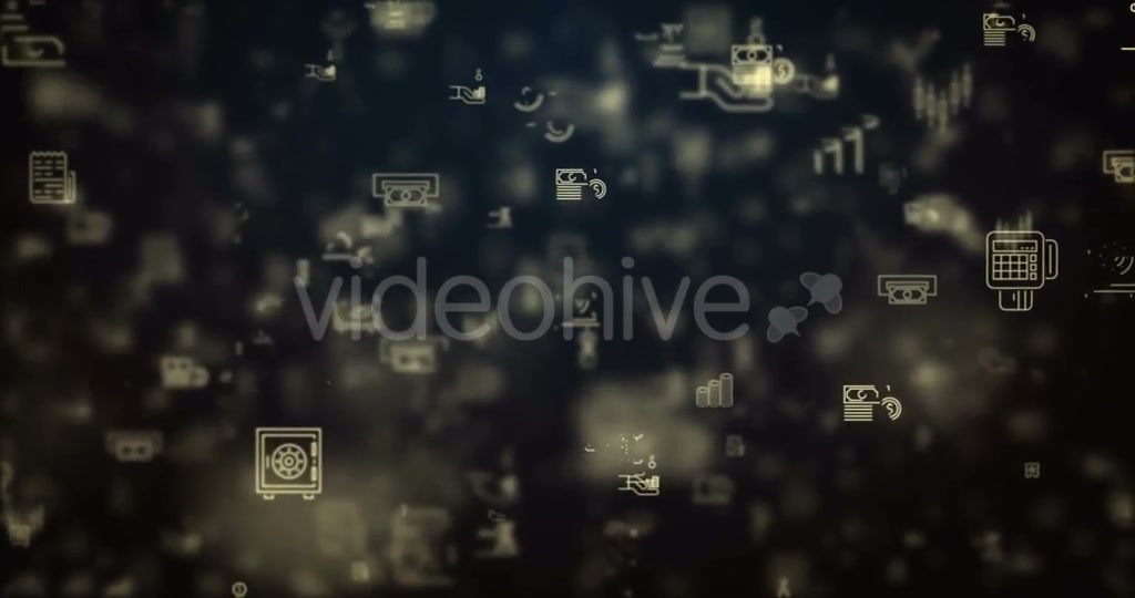 Loop Moved Finance Icons Background Videohive 21426678 Motion Graphics Image 6
