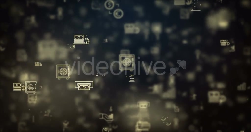 Loop Moved Finance Icons Background Videohive 21426678 Motion Graphics Image 7