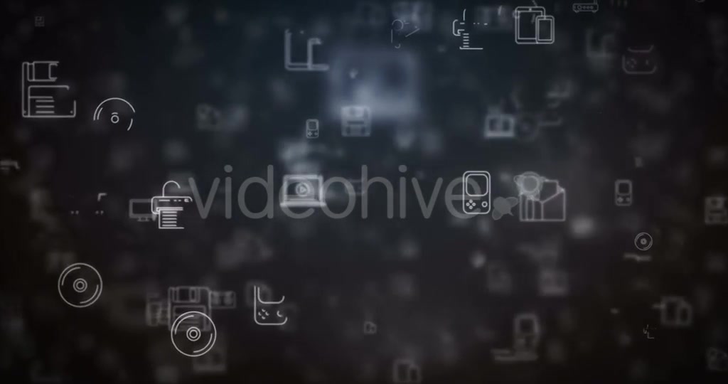 Loop Moved Technology Icons Background Videohive 21436586 Motion Graphics Image 10