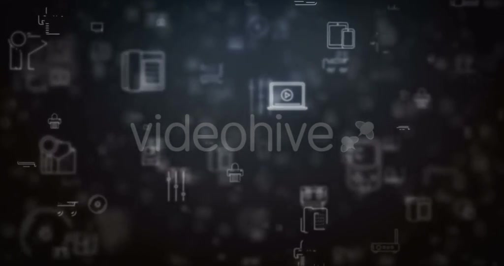Loop Moved Technology Icons Background Videohive 21436586 Motion Graphics Image 2