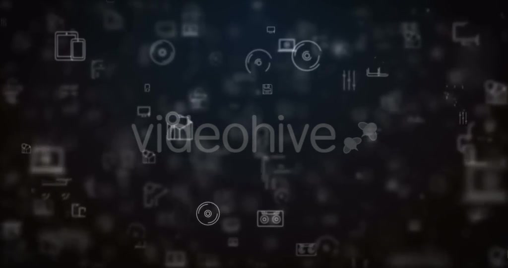 Loop Moved Technology Icons Background Videohive 21436586 Motion Graphics Image 5