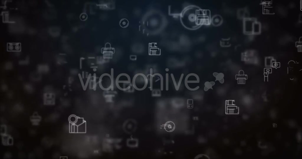 Loop Moved Technology Icons Background Videohive 21436586 Motion Graphics Image 6