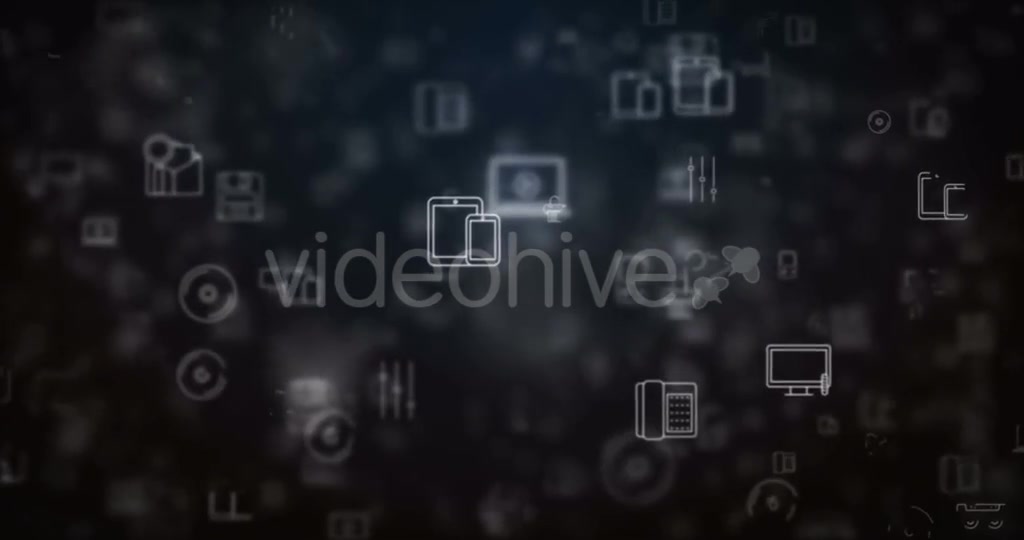 Loop Moved Technology Icons Background Videohive 21436586 Motion Graphics Image 9