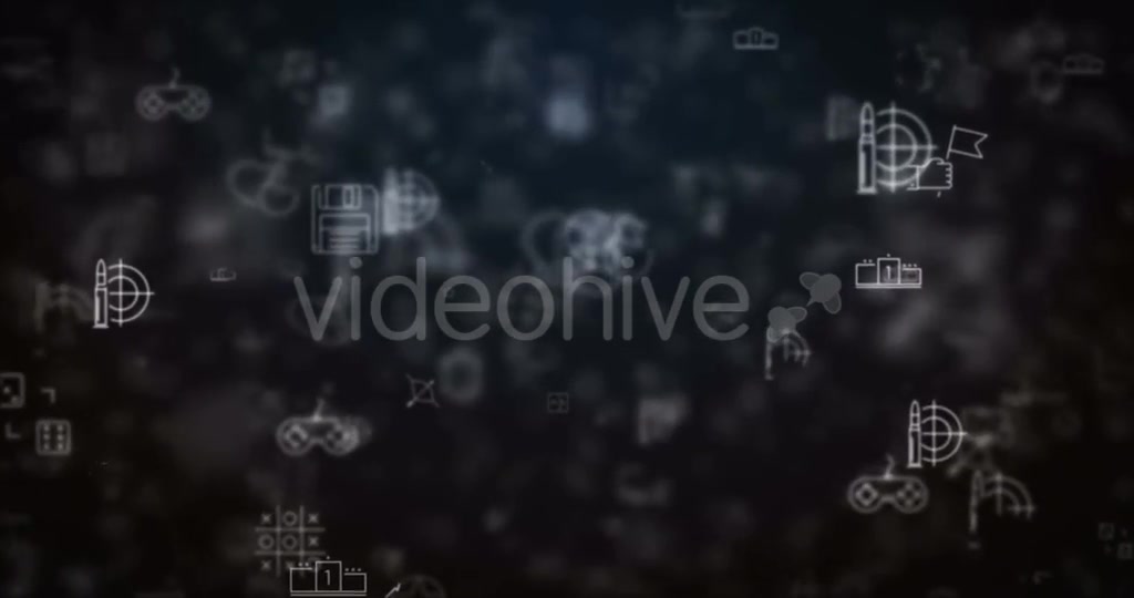 Loop Moved Video Game Icons Background Videohive 21532392 Motion Graphics Image 12