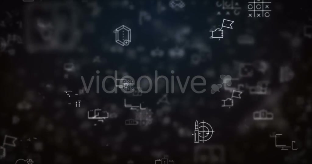 Loop Moved Video Game Icons Background Videohive 21532392 Motion Graphics Image 3