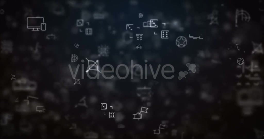 Loop Moved Video Game Icons Background Videohive 21532392 Motion Graphics Image 5