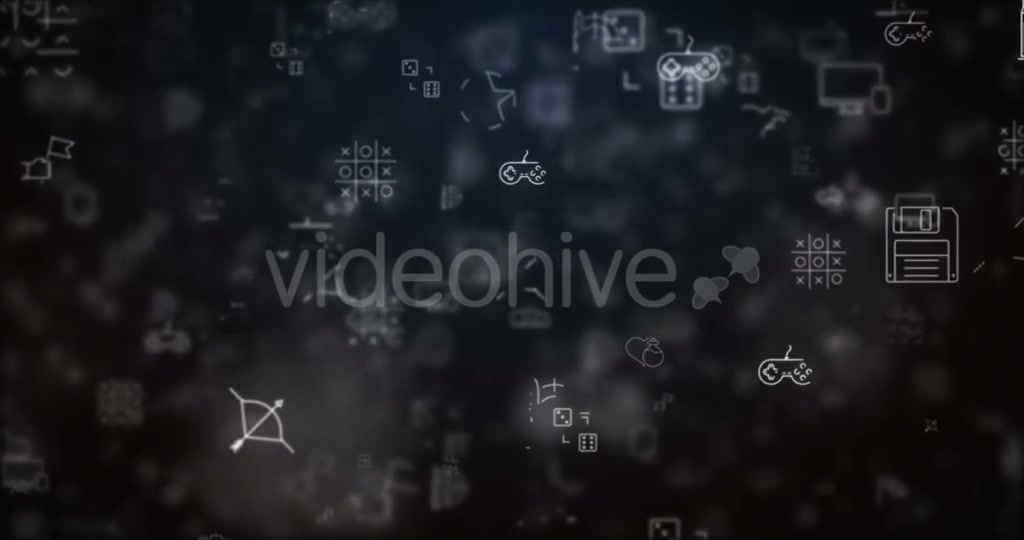 Loop Moved Video Game Icons Background Videohive 21532392 Motion Graphics Image 6
