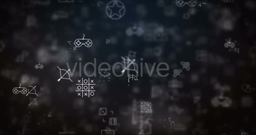 Loop Moved Video Game Icons Background Videohive 21532392 Motion Graphics Image 7