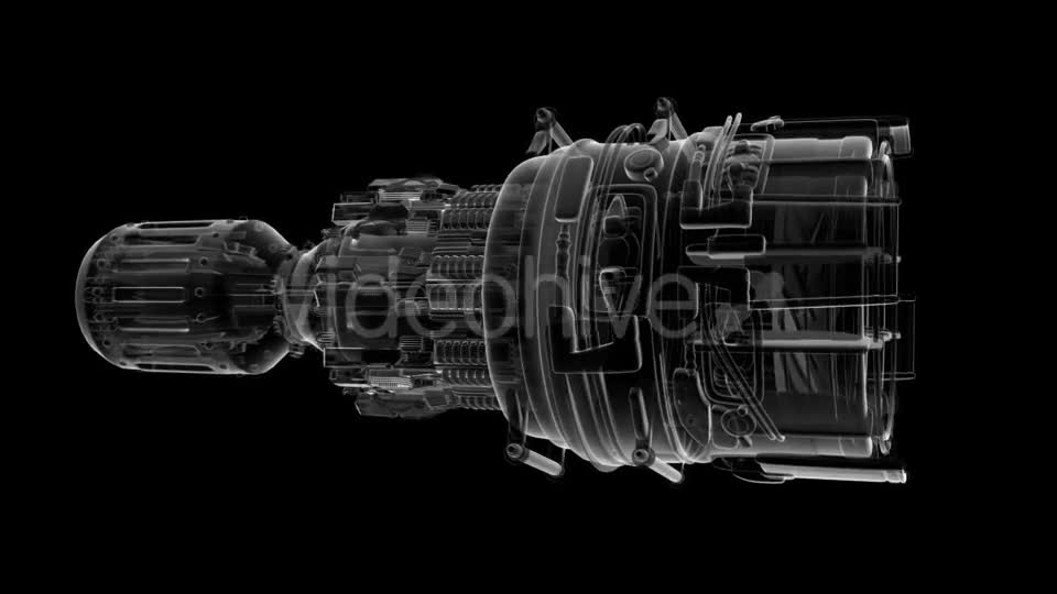 Loop Rotate Jet Engine Turbine Videohive 18534449 Motion Graphics Image 1