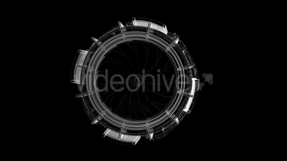 Loop Rotate Jet Engine Turbine Videohive 18534449 Motion Graphics Image 7