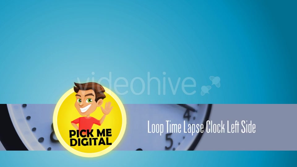 Loop Time Lapse Clock Left Side Videohive 15992949 Motion Graphics Image 3