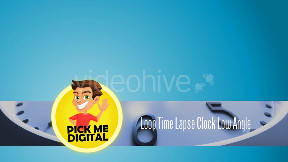 Loop Time Lapse Clock Low Angle Videohive 15992972 Motion Graphics Image 3