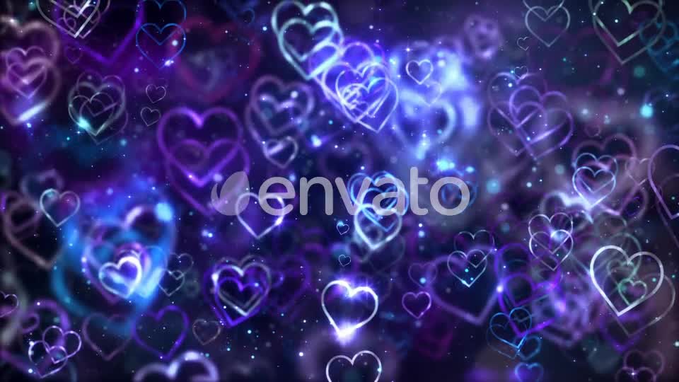 Love Background Blue Videohive 25509633 Motion Graphics Image 1