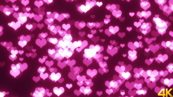 Lovely Hearts Glittering - Videohive Download 21435428