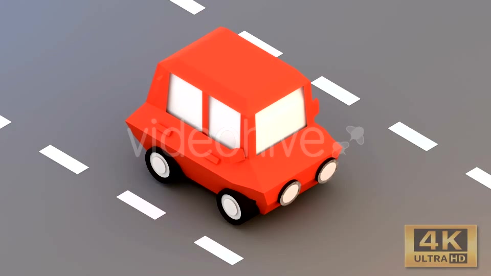 Low Poly Car On The Street Videohive 15087999 Motion Graphics Image 3