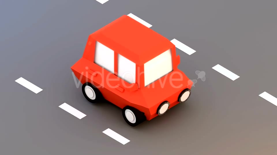 Low Poly Car On The Street Videohive 15087999 Motion Graphics Image 4