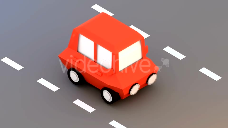 Low Poly Car On The Street Videohive 15087999 Motion Graphics Image 6