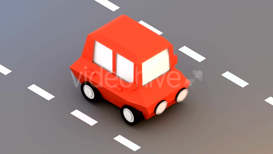 Low Poly Car On The Street Videohive 15087999 Motion Graphics Image 8
