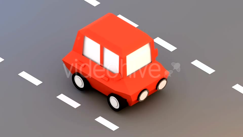 Low Poly Car On The Street Videohive 15087999 Motion Graphics Image 9